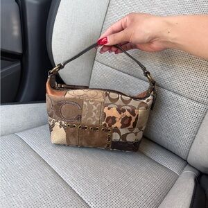 Coach Leopard Patchwork Mini Bag